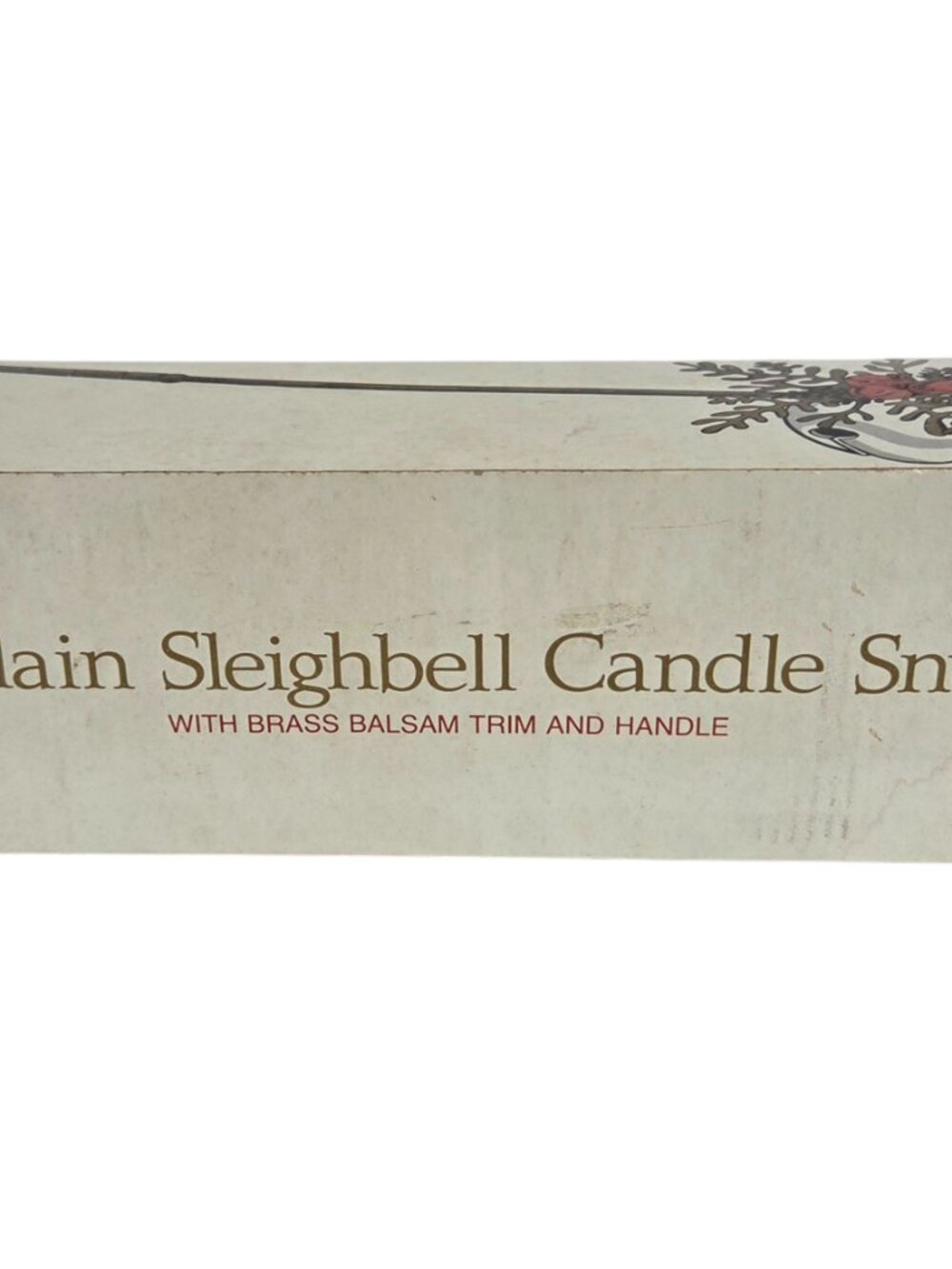 Dept. 56 Porcelain Sleighbell Candle Snuffer Douter Brass Handle Christmas Bells